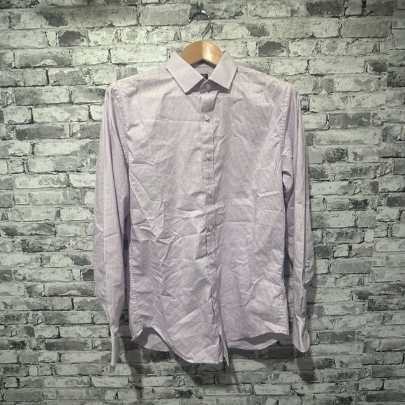 EUC J Crew Men's  Button Down Long Sleeve Shirt Striped Size Medium - Picture 1 of 15